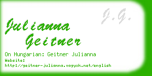 julianna geitner business card